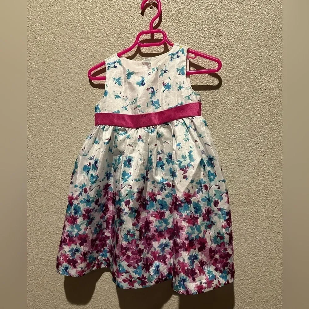 NWOT Gymboree Multi Color Floral Girl Dress Size 2T